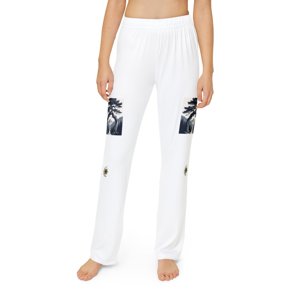 HD Twilight Pine Arch kids lounge pants shown worn from the front