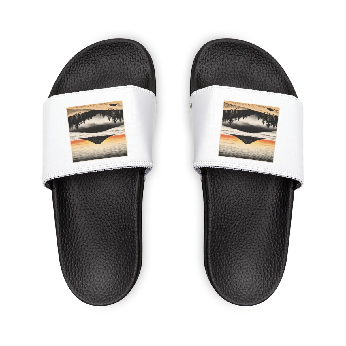 HD Sunrise Above the Clouds Youth Removable-Strap Sandals