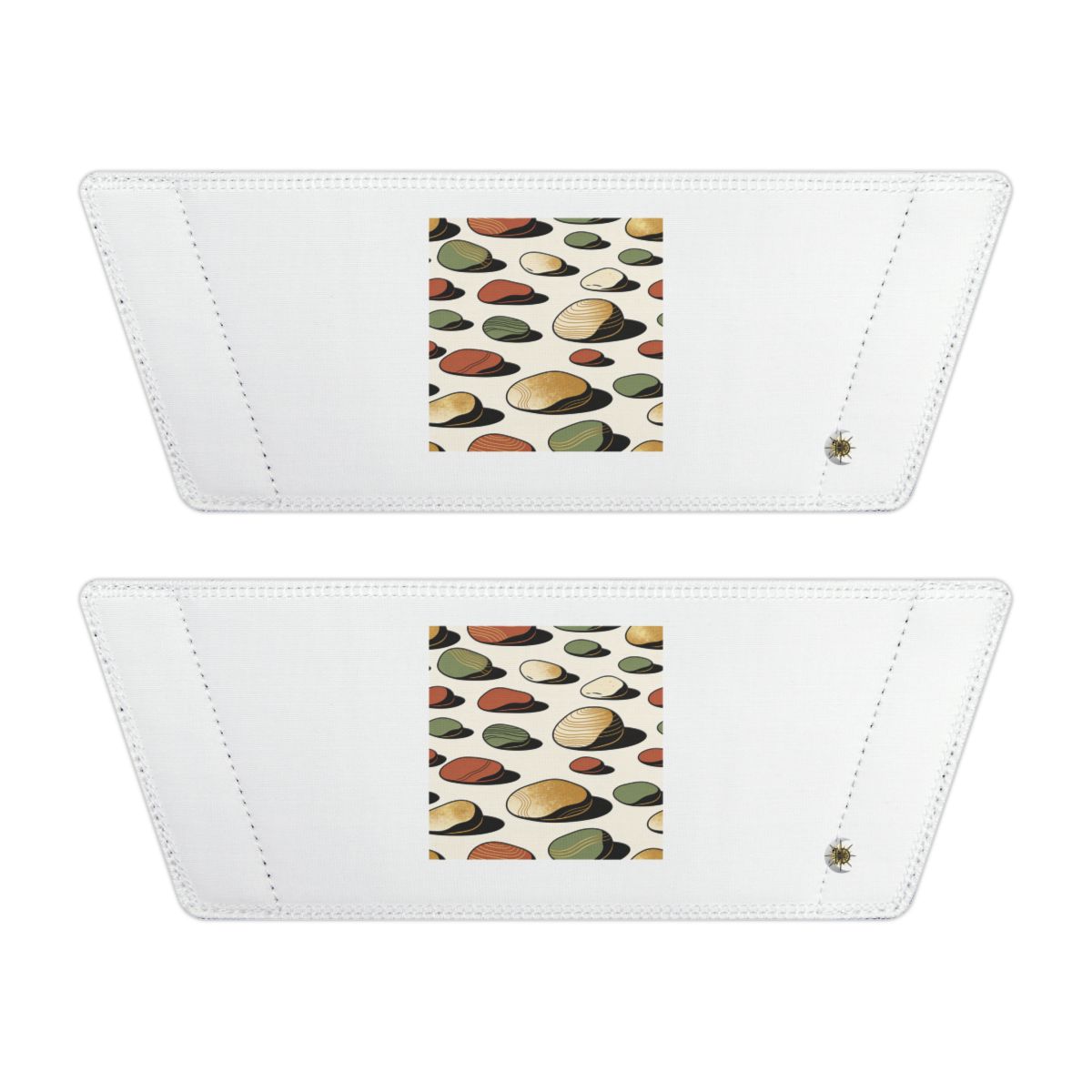Front of both removable straps with HD Riverstone Scatter artwork and separate HD marks