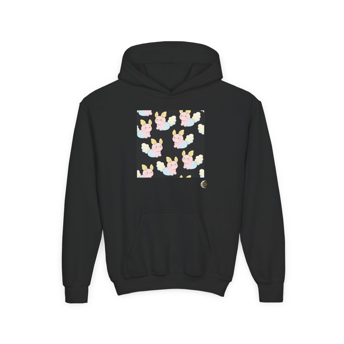 HD Pastel Leafpuffs Youth Heavy Blend Hooded Sweatshirt