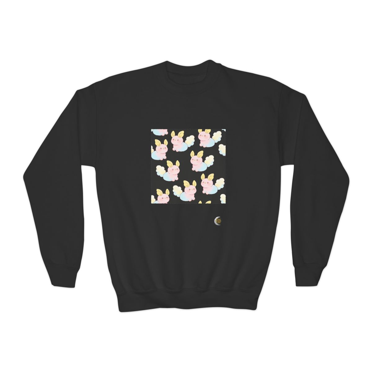HD Pastel Leafpuffs Youth Crewneck Sweatshirt