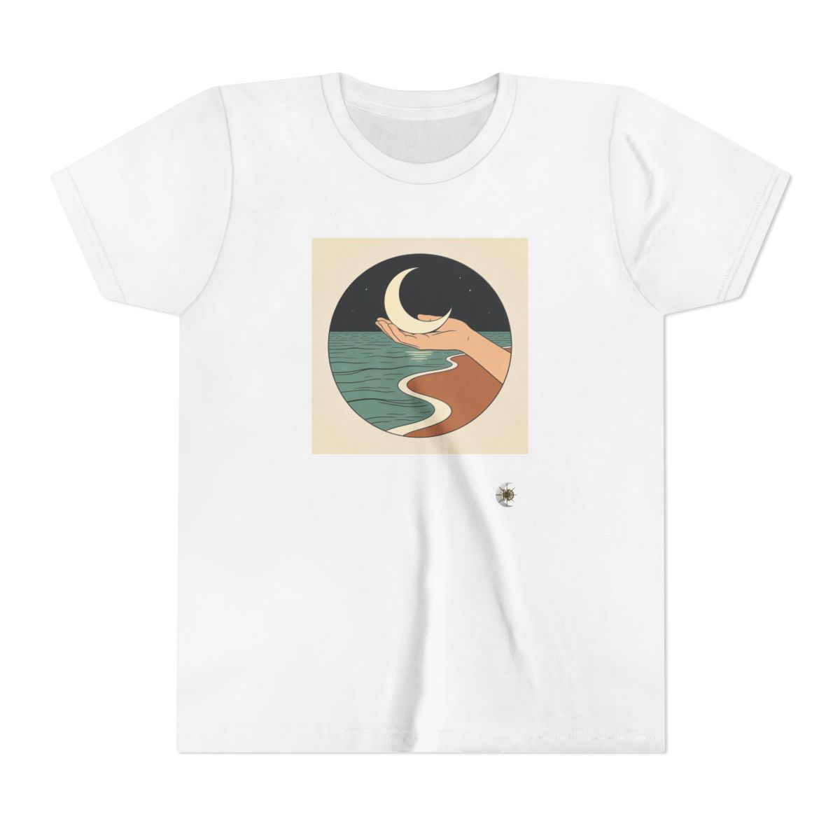 HD Moon in Hand Youth Short Sleeve Tee