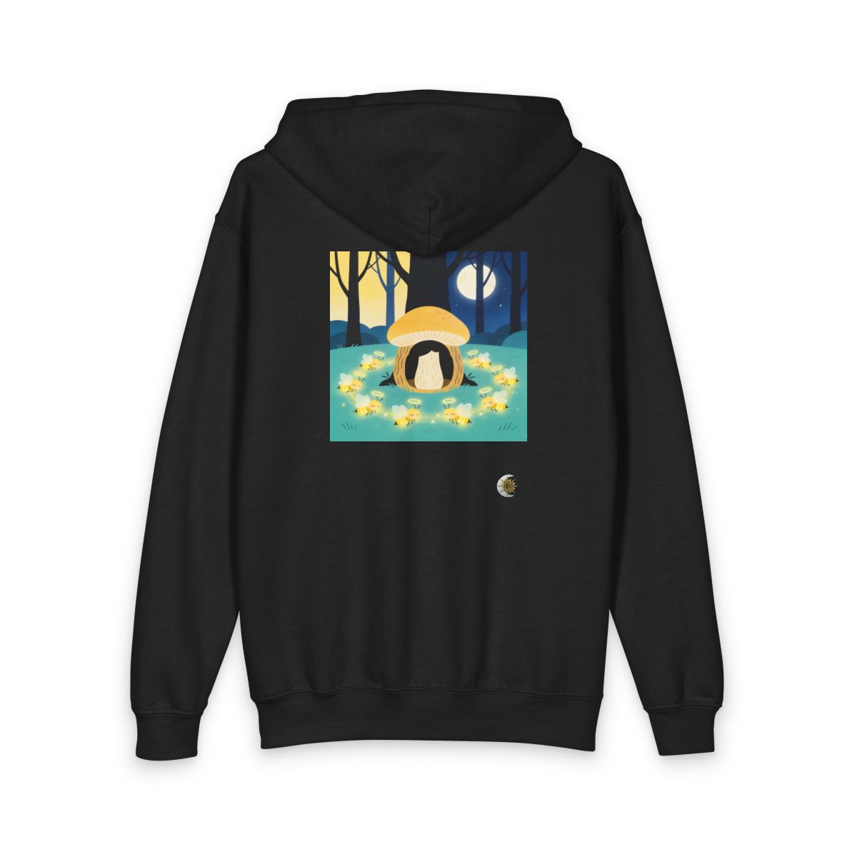 HD Moonlit Honey Circle Youth Heavy Blend Zipped Hoodie
