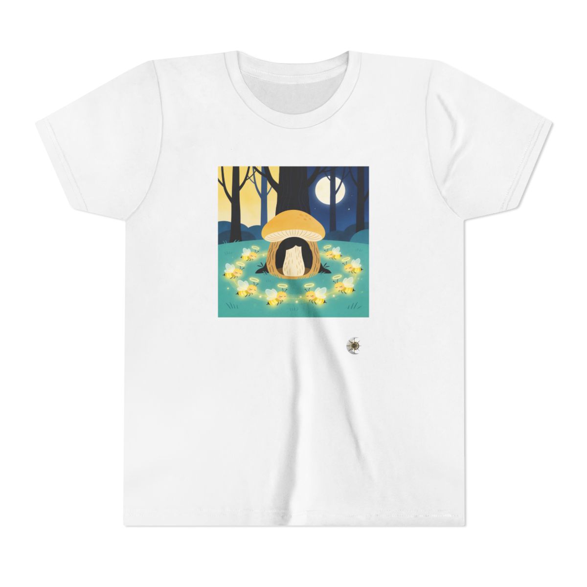 HD Moonlit Honey Circle Youth Short Sleeve Tee