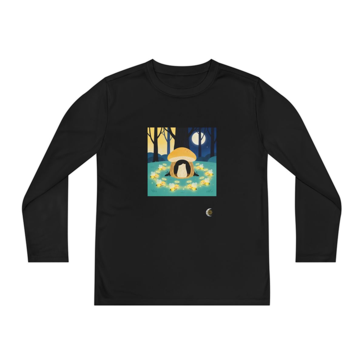 HD Moonlit Honey Circle Youth Long Sleeve Competitor Tee
