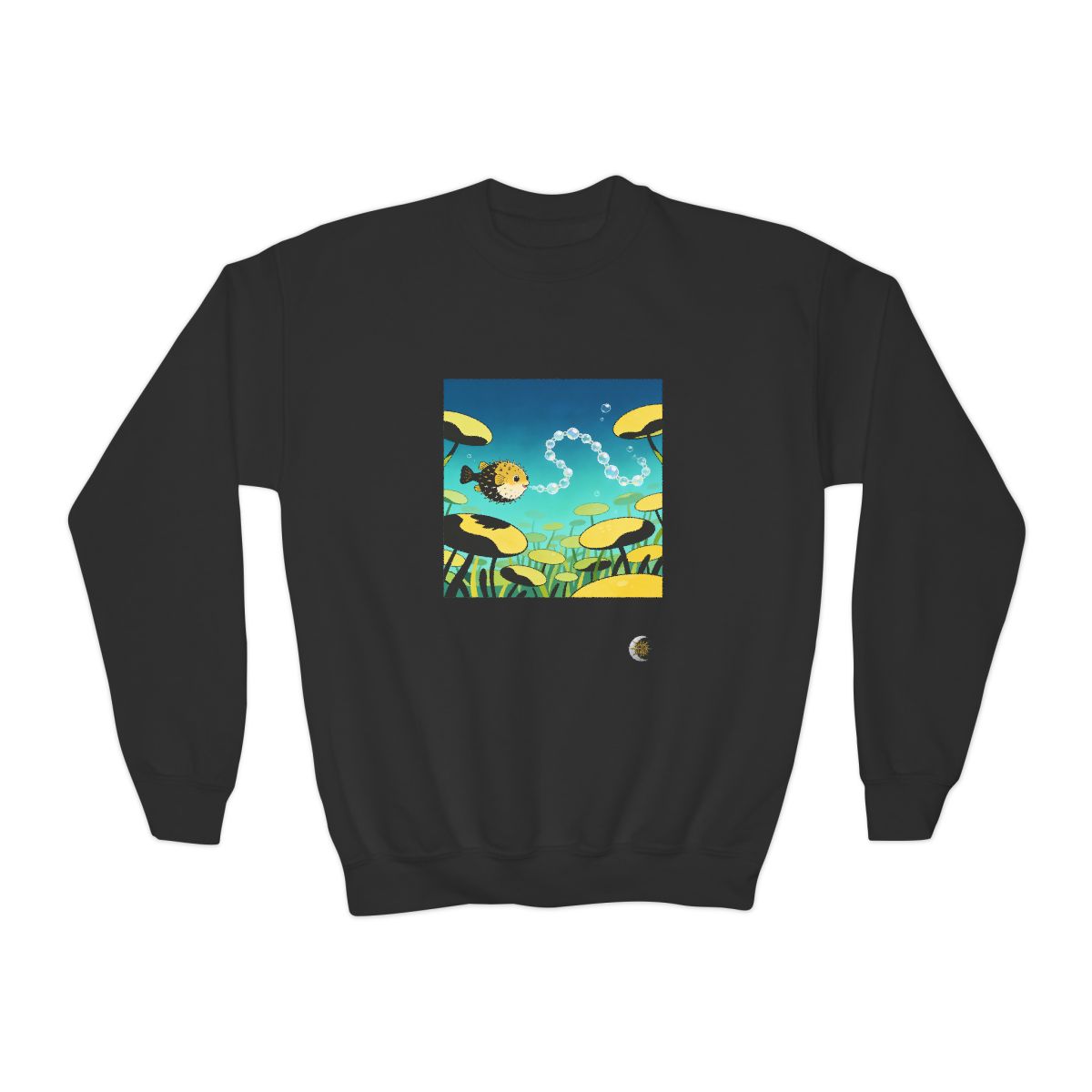 HD Bubblefin Meadow Youth Crewneck Sweatshirt