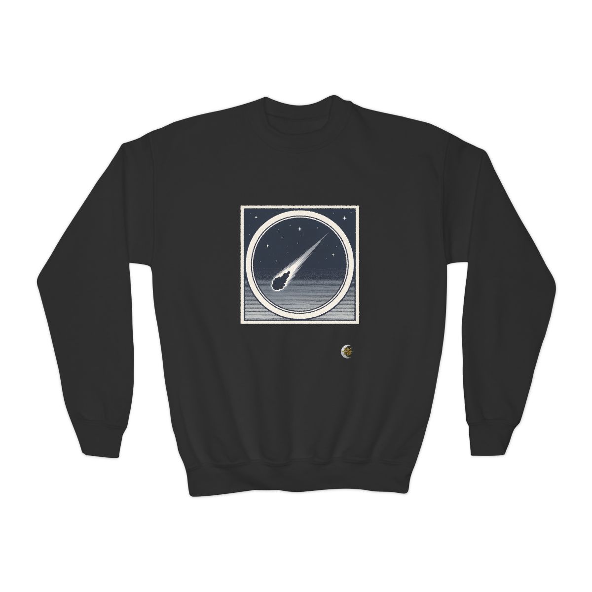 HD Midnight Meteor Youth Crewneck Sweatshirt