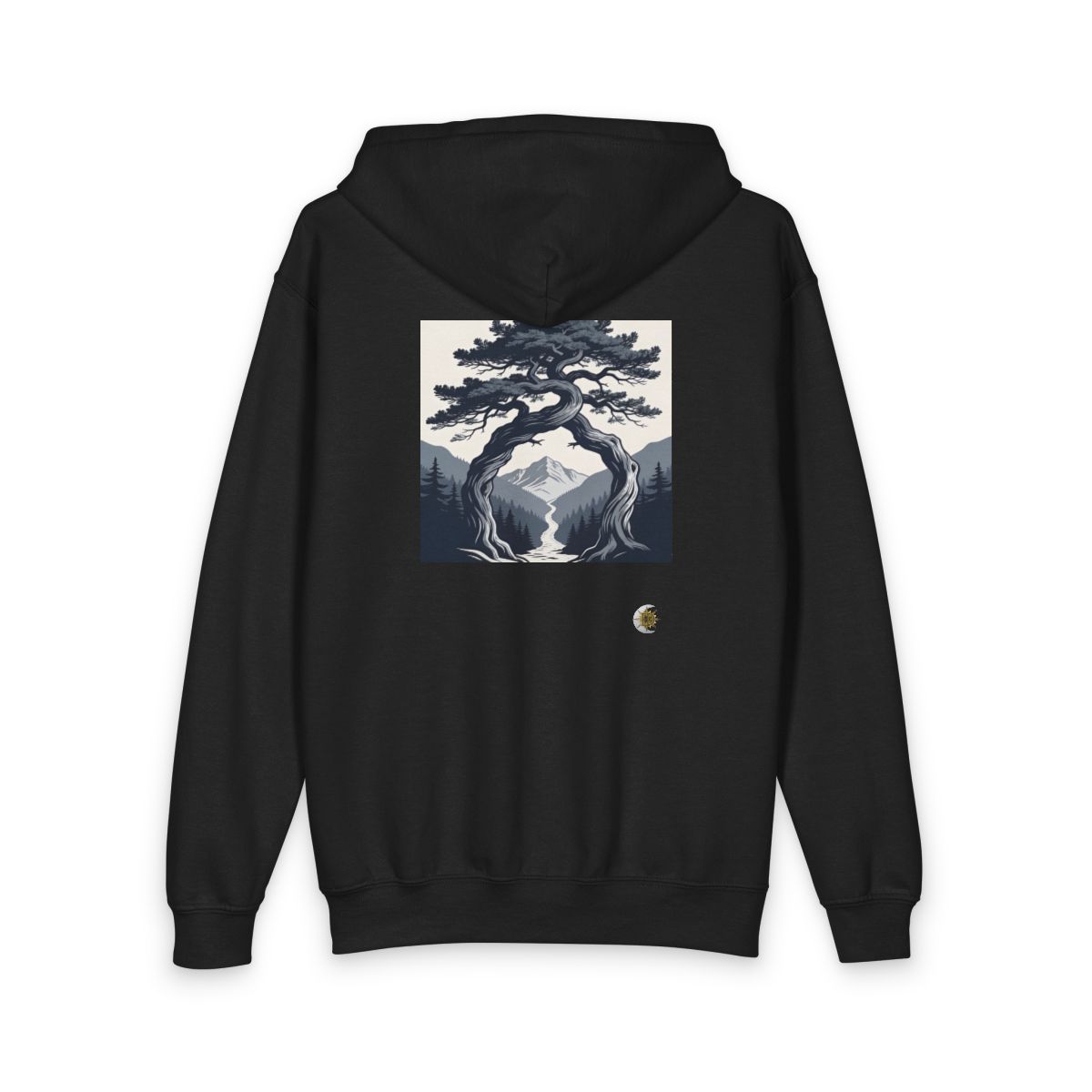 HD Twilight Pine Arch Youth Heavy Blend Zipped Hoodie