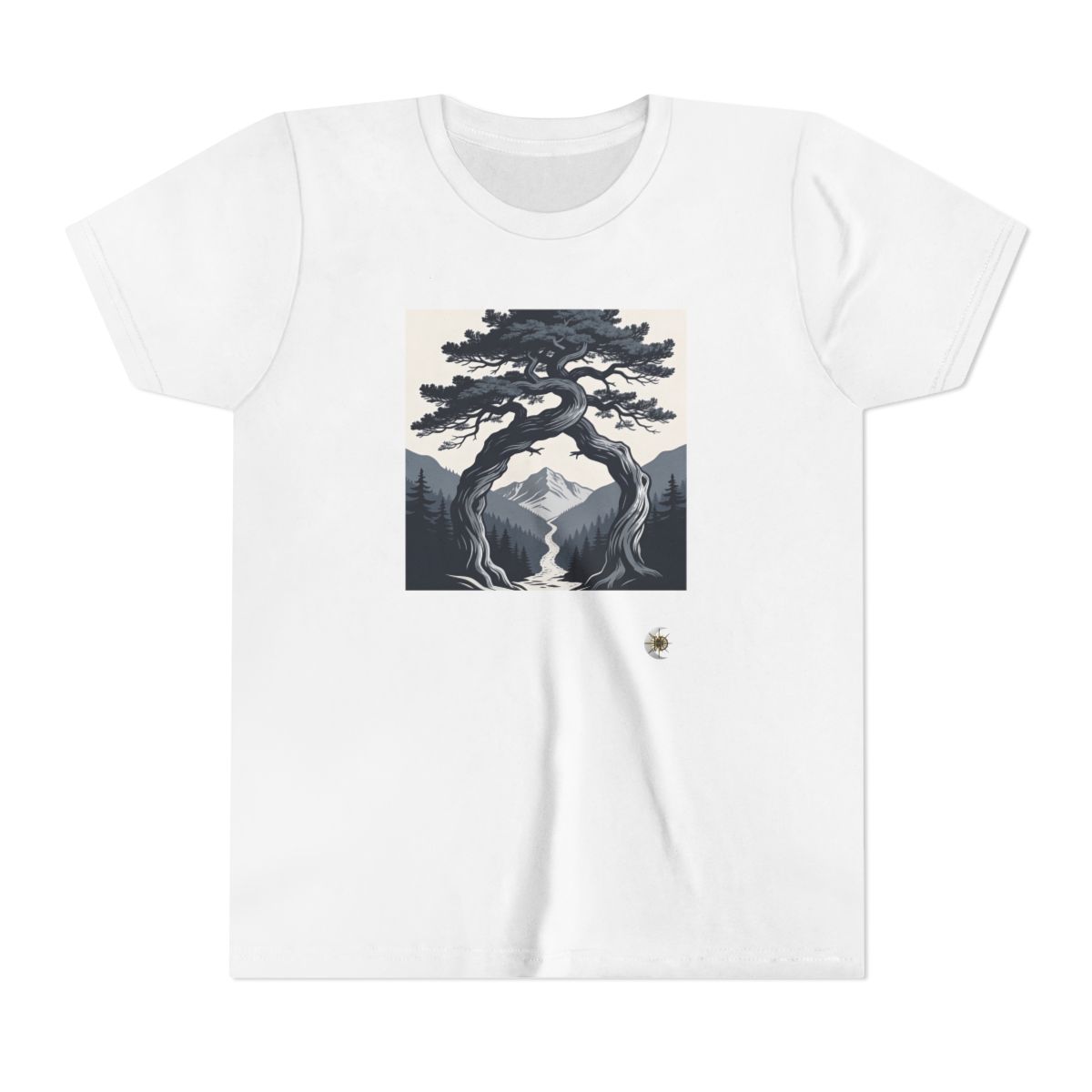 HD Twilight Pine Arch Youth Short Sleeve Tee