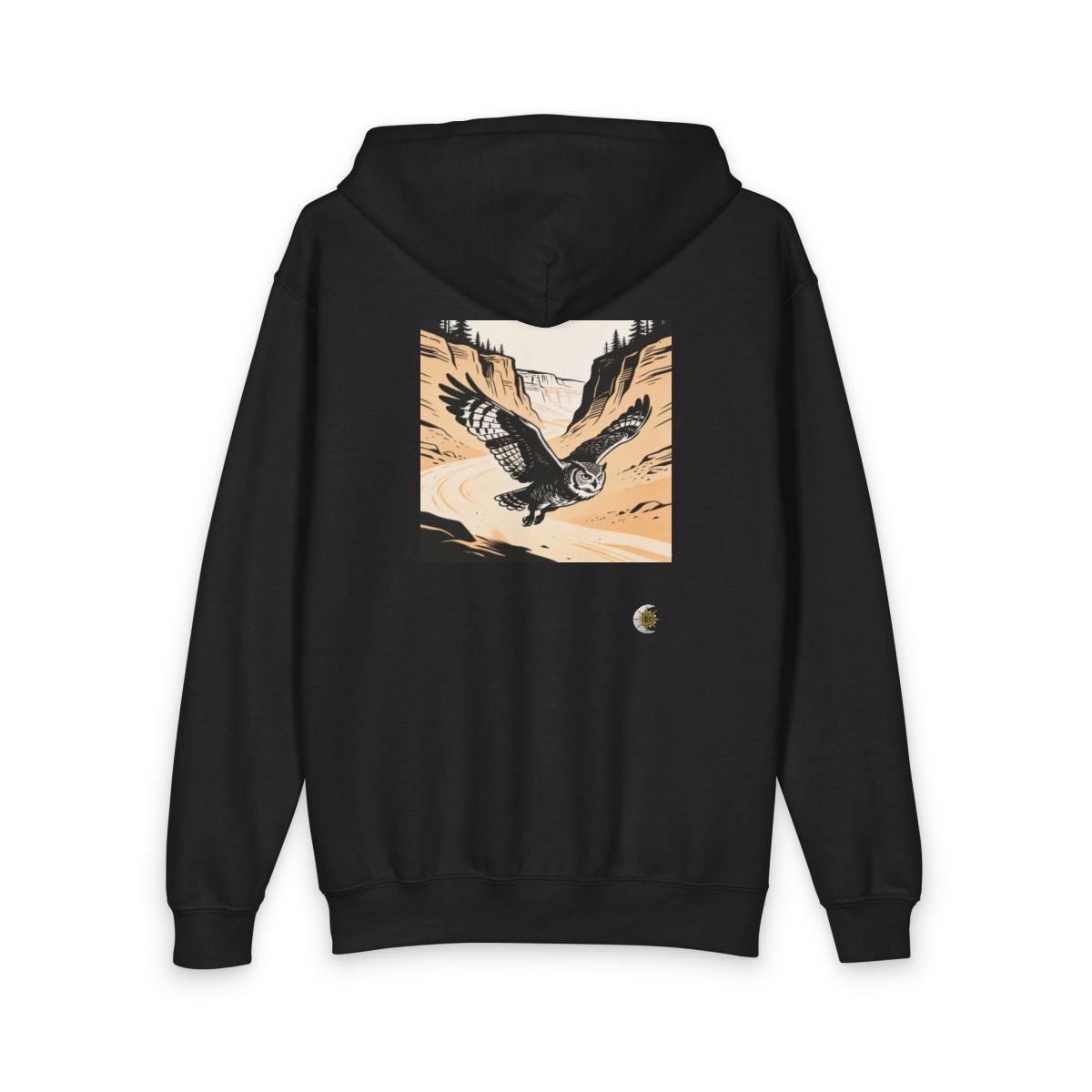HD Canyon Owl Youth Heavy Blend Zipped Hoodie
