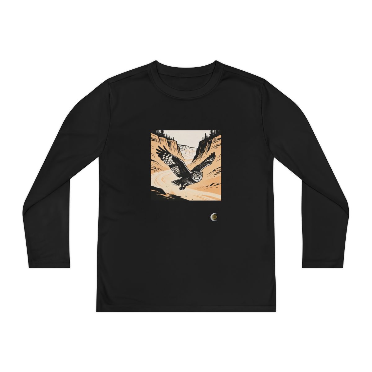 HD Canyon Owl Youth Long Sleeve Competitor Tee