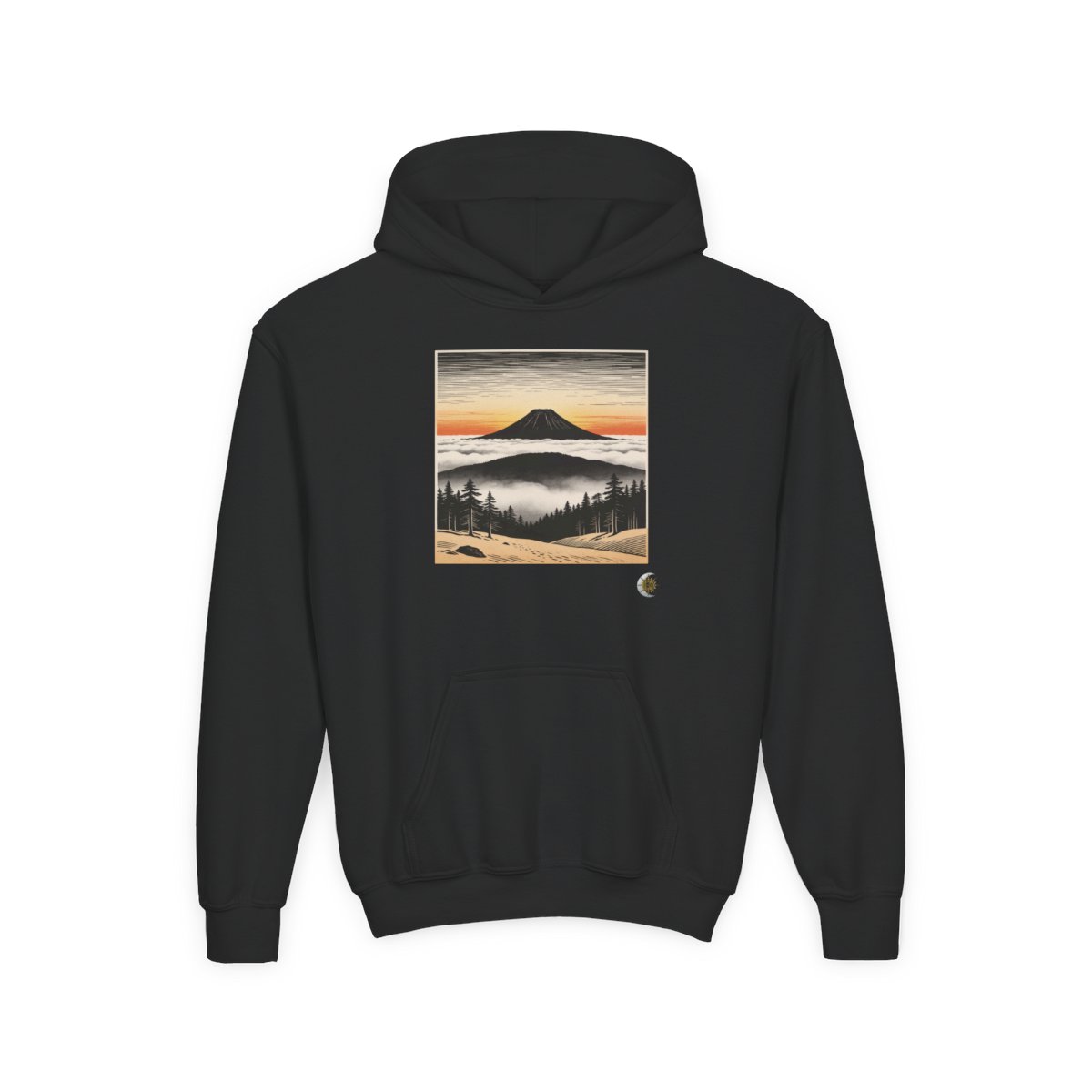HD Sunrise Above the Clouds Youth Heavy Blend Hooded Sweatshirt