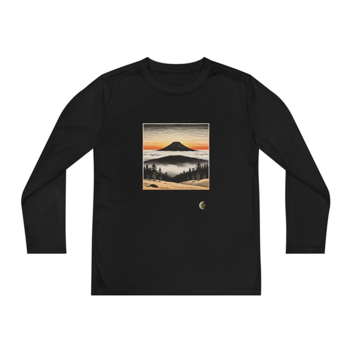 HD Sunrise Above the Clouds Youth Long Sleeve Competitor Tee