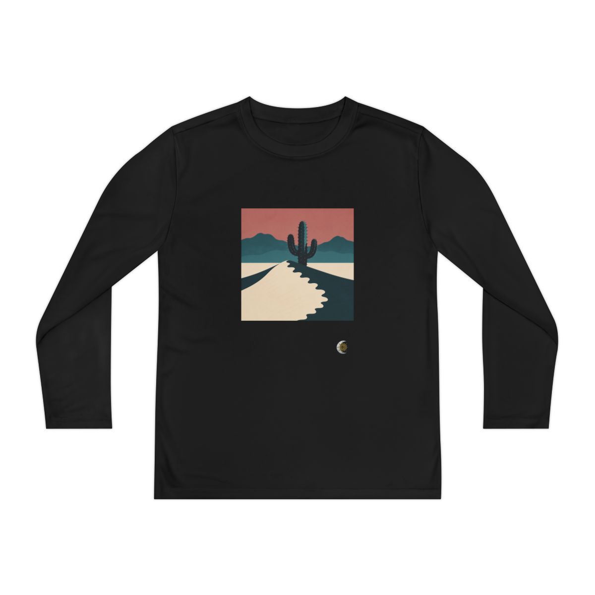 HD Desert Rose Cactus Youth Long Sleeve Competitor Tee