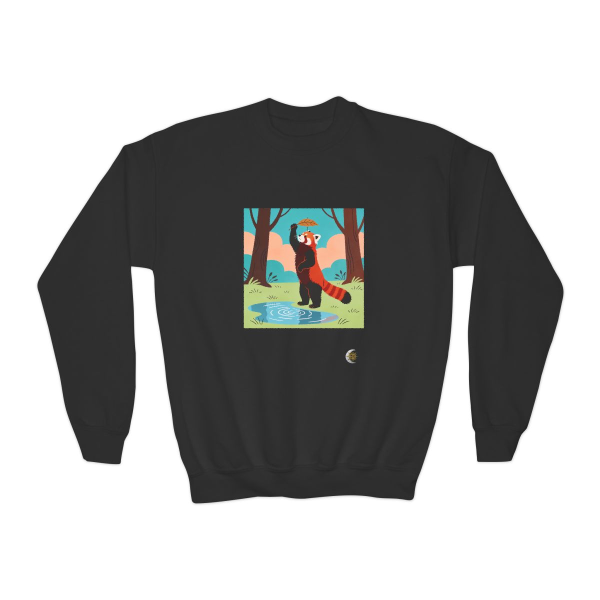 HD Leafplay Red Panda Youth Crewneck Sweatshirt