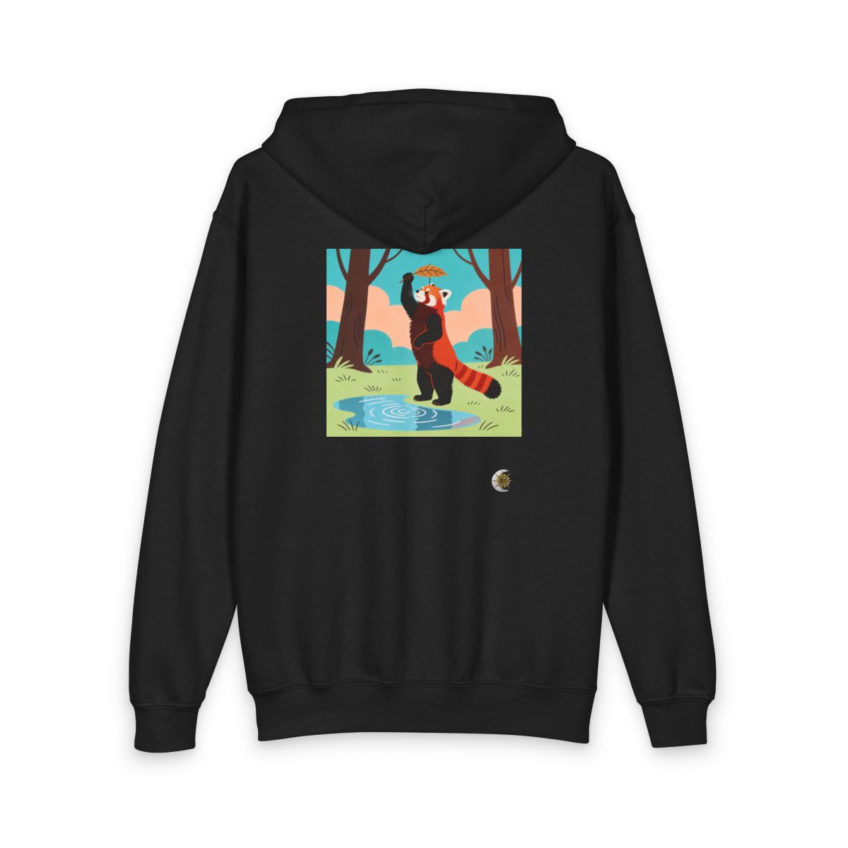 HD Leafplay Red Panda Youth Heavy Blend Zipped Hoodie