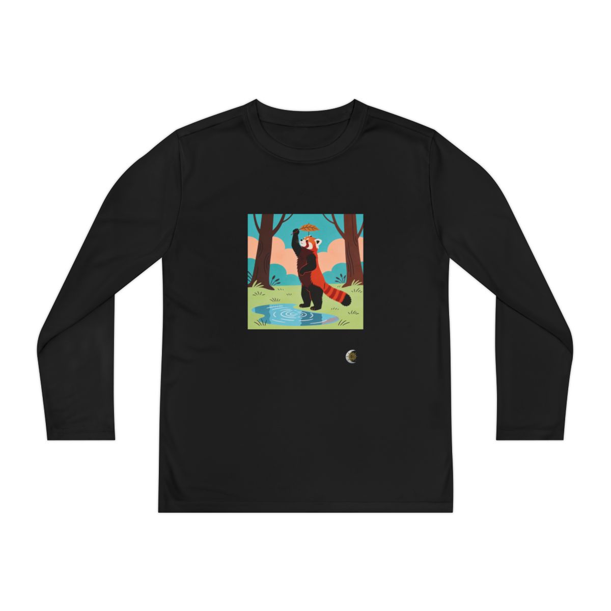 HD Leafplay Red Panda Youth Long Sleeve Competitor Tee