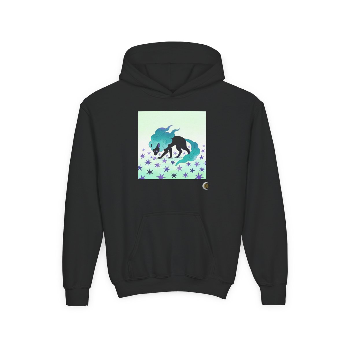 HD Stardrift Wolf Youth Heavy Blend Hooded Sweatshirt