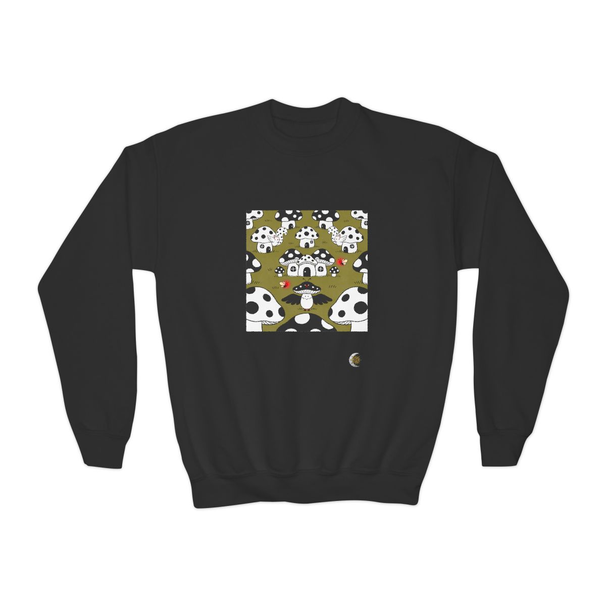 HD Polkadot Hollow Youth Crewneck Sweatshirt