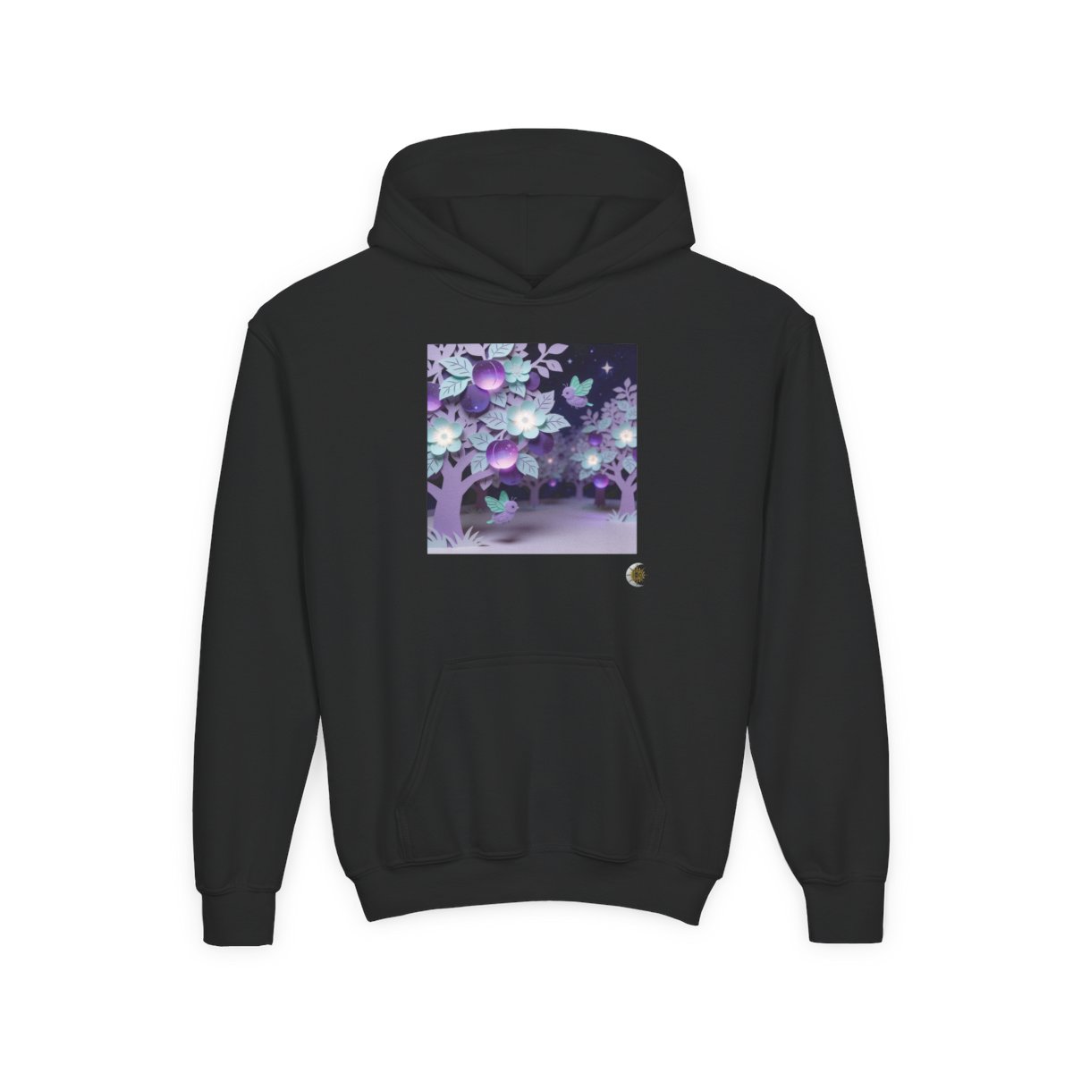HD Violet Orchard Sprites Youth Heavy Blend Hooded Sweatshirt