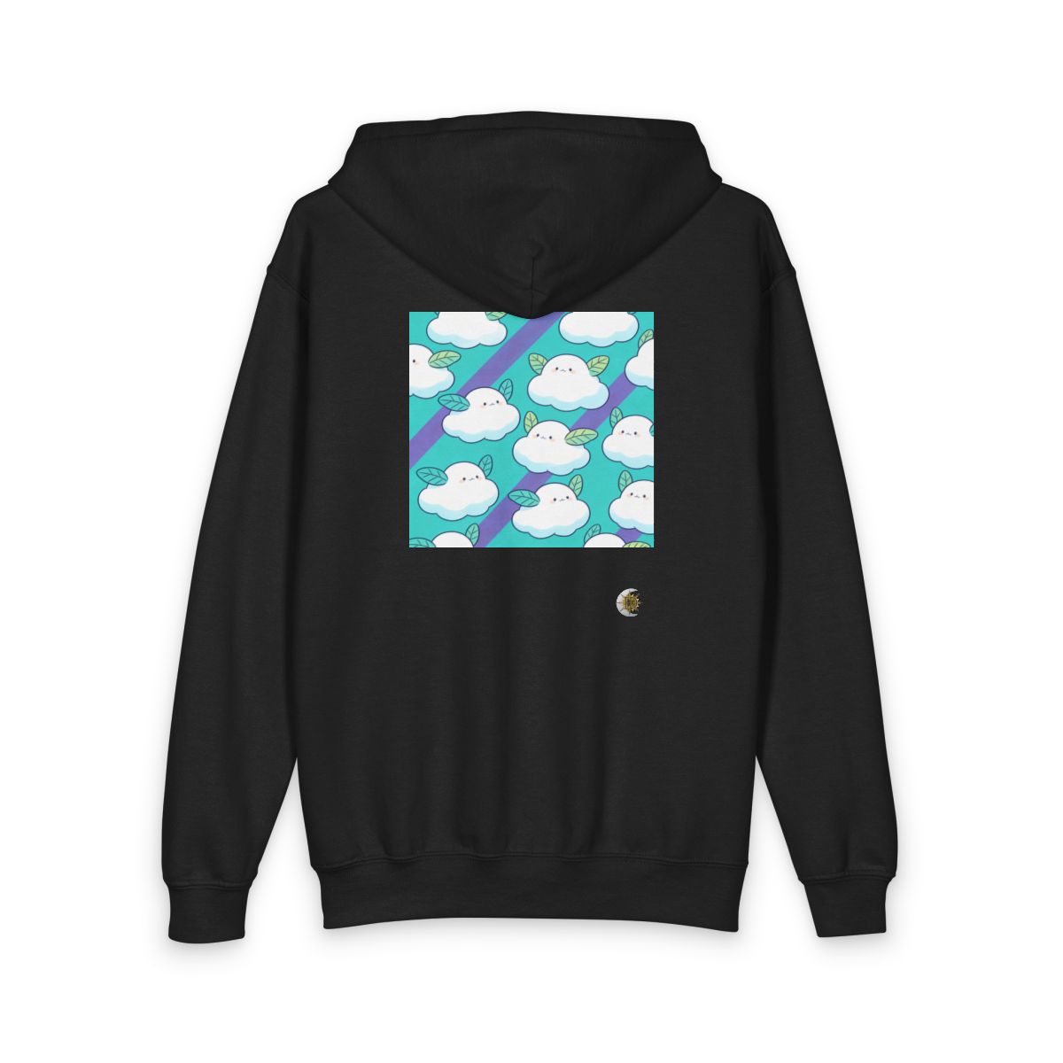 HD Azure Leafclouds Youth Heavy Blend Zipped Hoodie