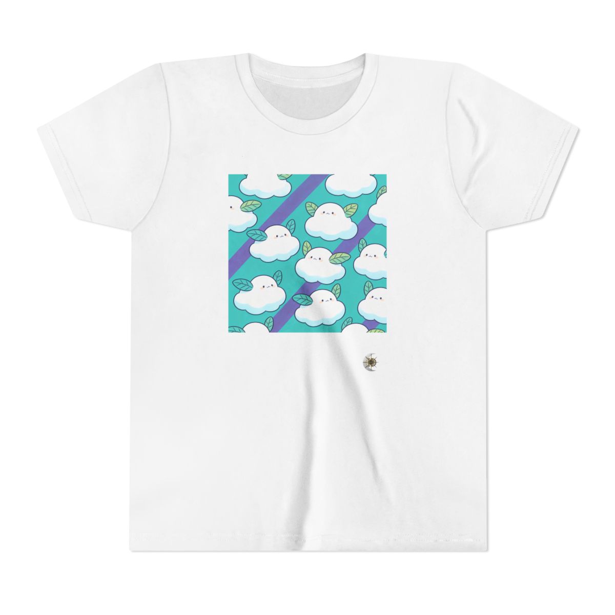 HD Azure Leafclouds Youth Short Sleeve Tee
