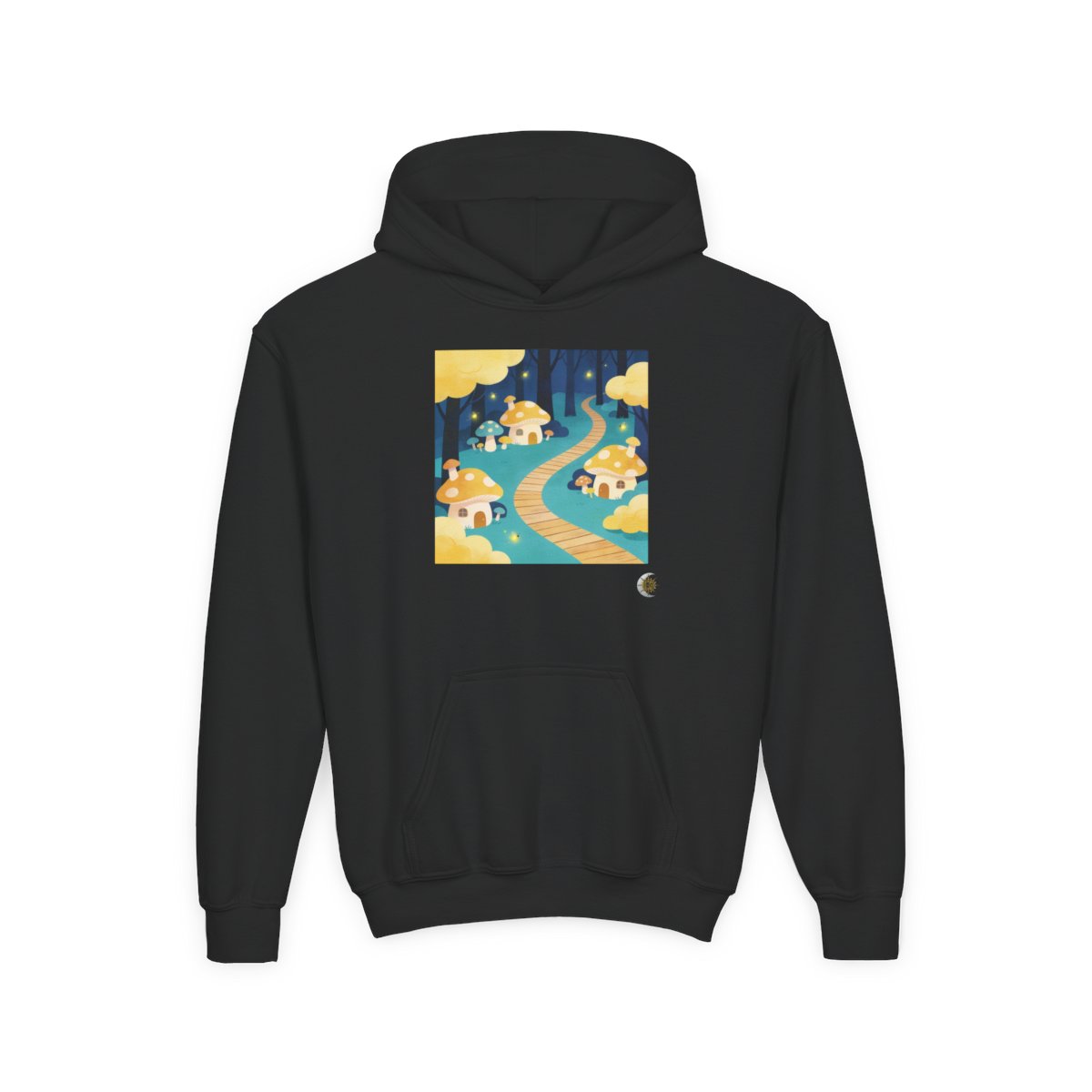 HD Golden Glow Village Youth Heavy Blend Hooded Sweatshirt