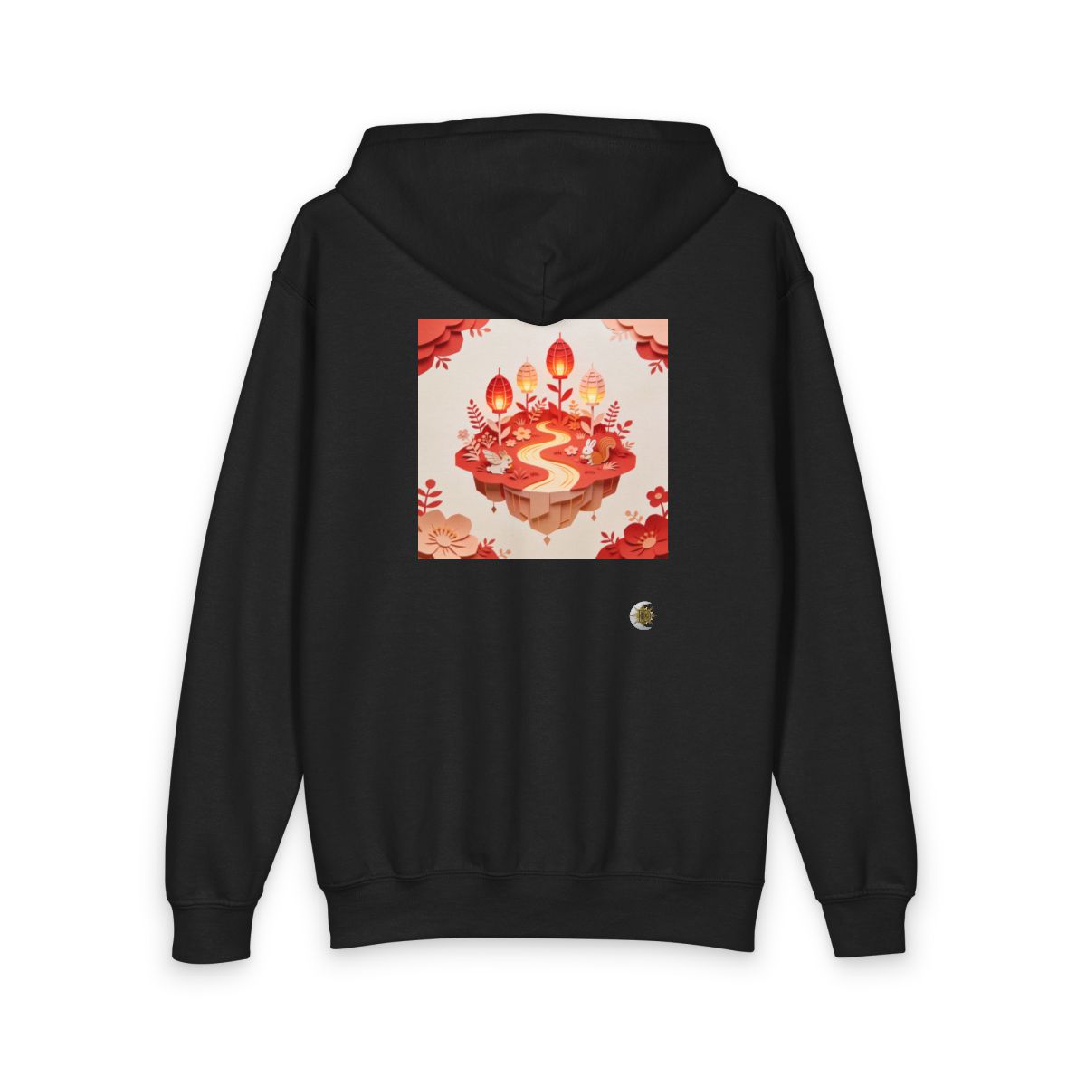 HD Amber Lantern Garden Youth Heavy Blend Zipped Hoodie