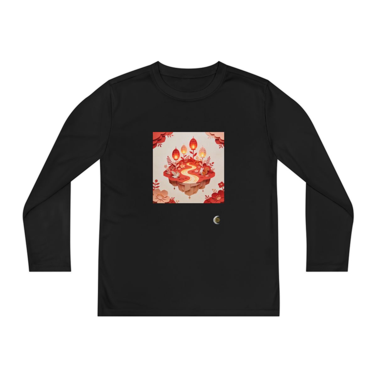 HD Amber Lantern Garden Youth Long Sleeve Competitor Tee