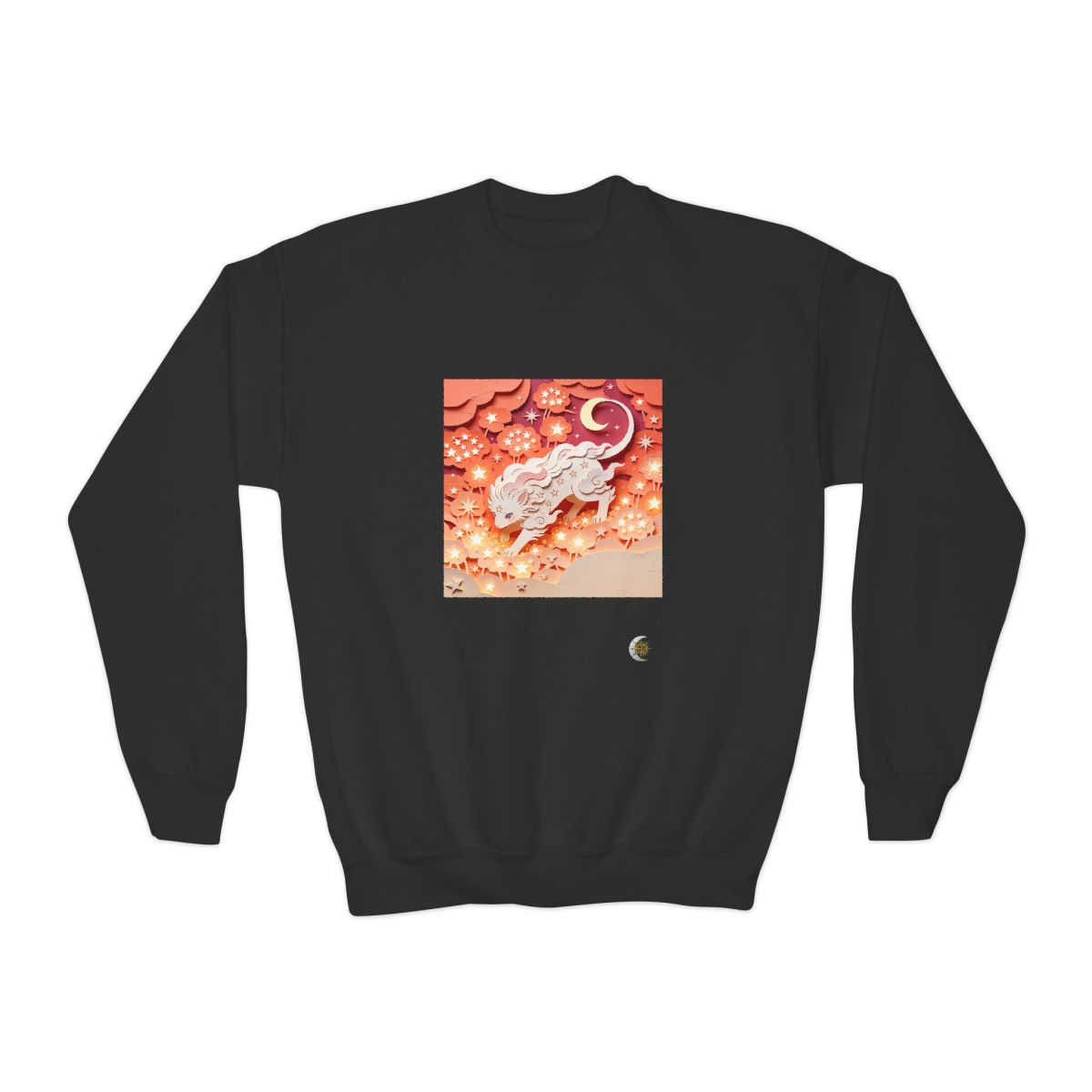 HD Crescent Starpaws Youth Crewneck Sweatshirt