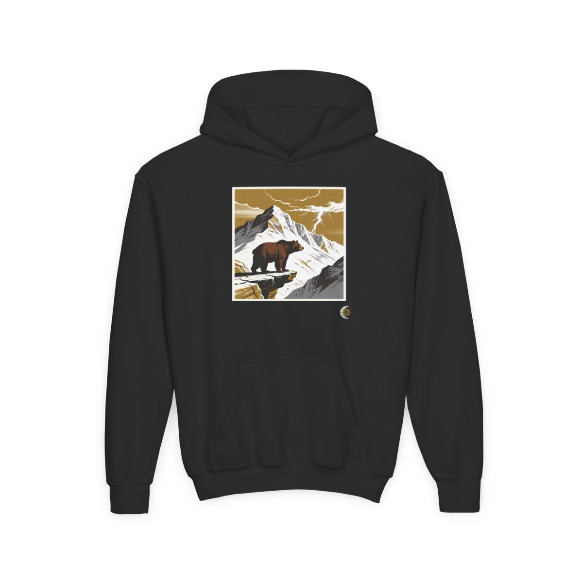 HD Thunder Ridge Bear Youth Heavy Blend Hooded Sweatshirt