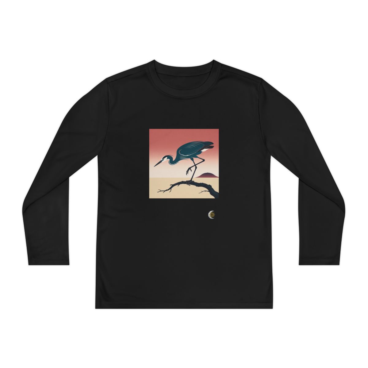 HD Coral Heron Youth Long Sleeve Competitor Tee