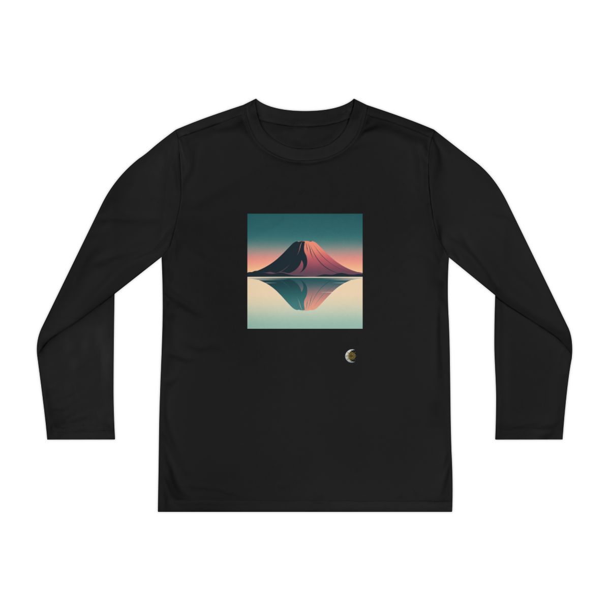 HD Rose Mountain Reflection Youth Long Sleeve Competitor Tee