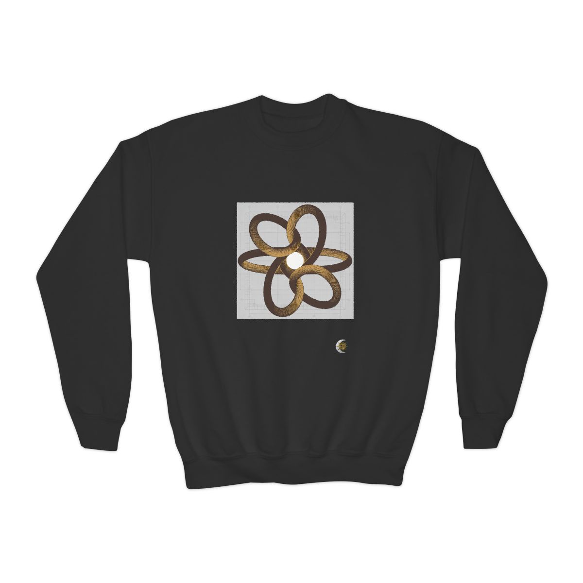 HD Copper Ribbon Orbit Youth Crewneck Sweatshirt