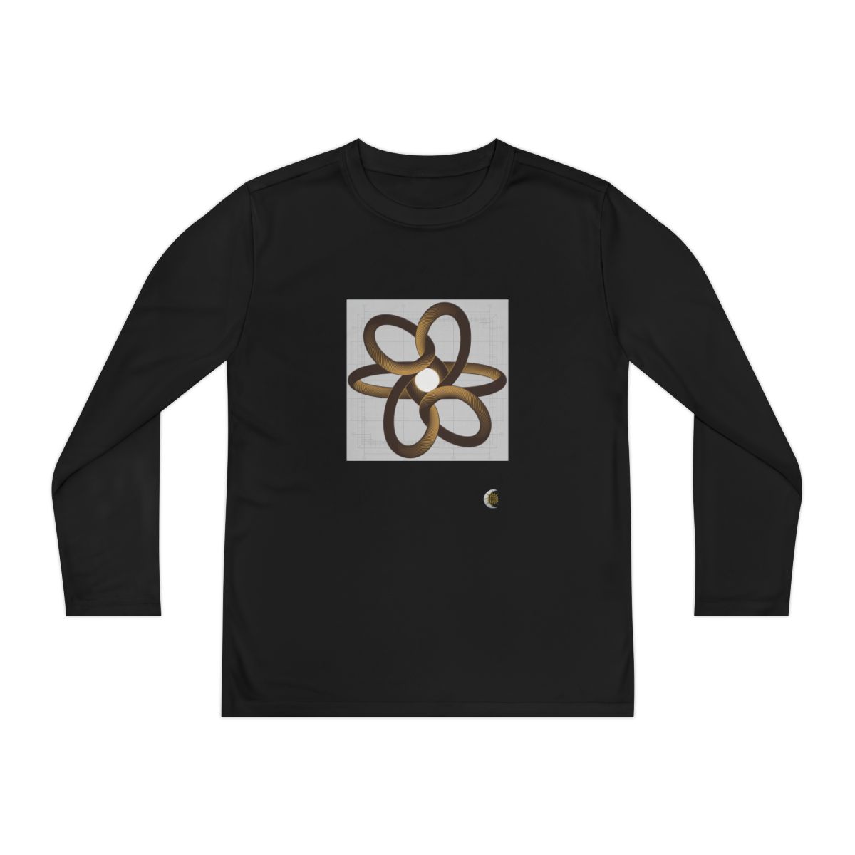 HD Copper Ribbon Orbit Youth Long Sleeve Competitor Tee