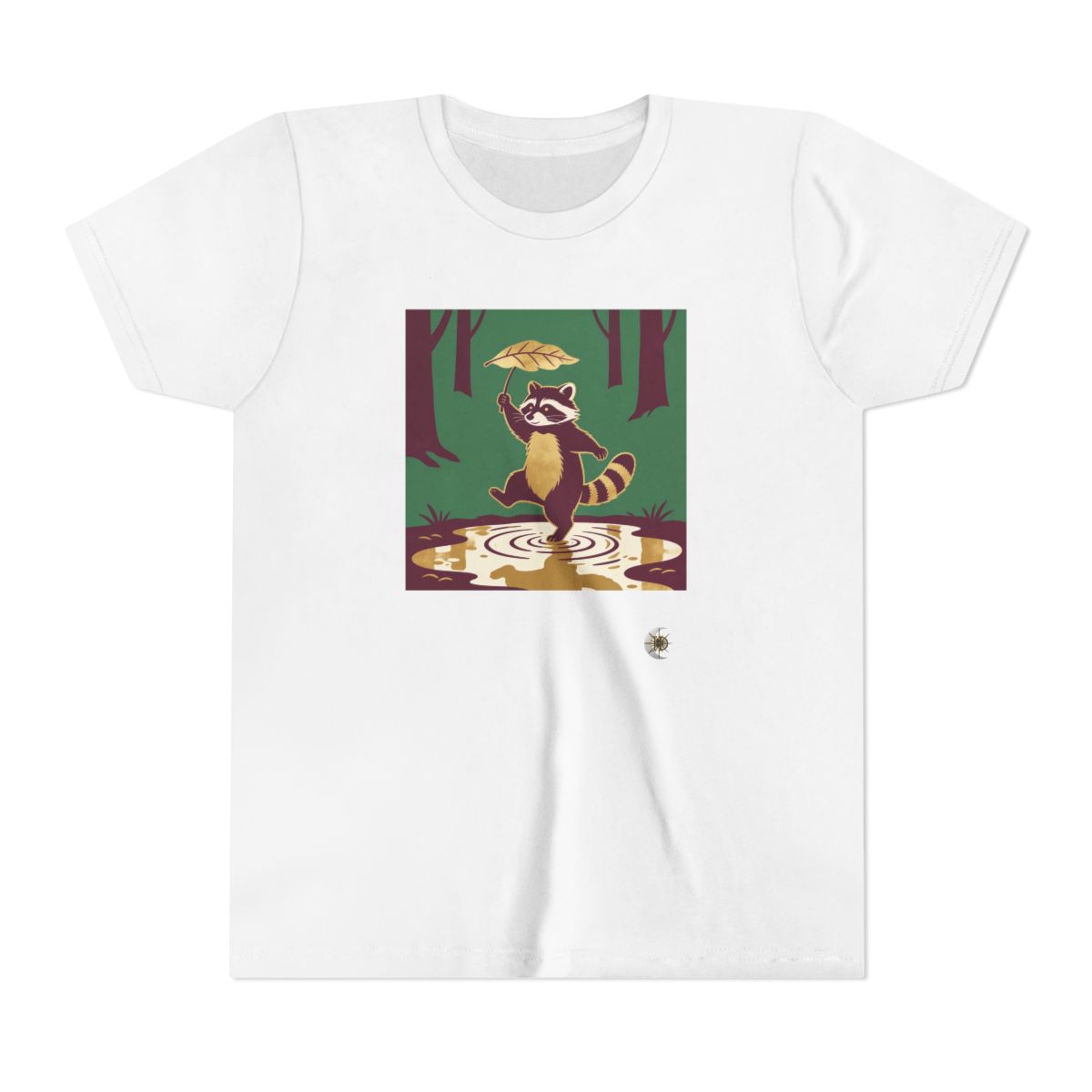 HD Leafstep Raccoon Youth Short Sleeve Tee