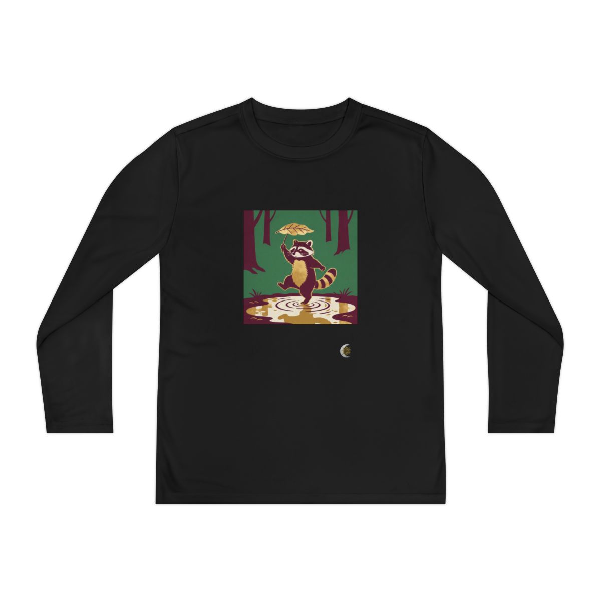 HD Leafstep Raccoon Youth Long Sleeve Competitor Tee