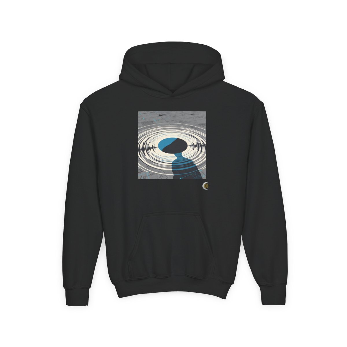 HD Echo Circuit Youth Heavy Blend Hooded Sweatshirt