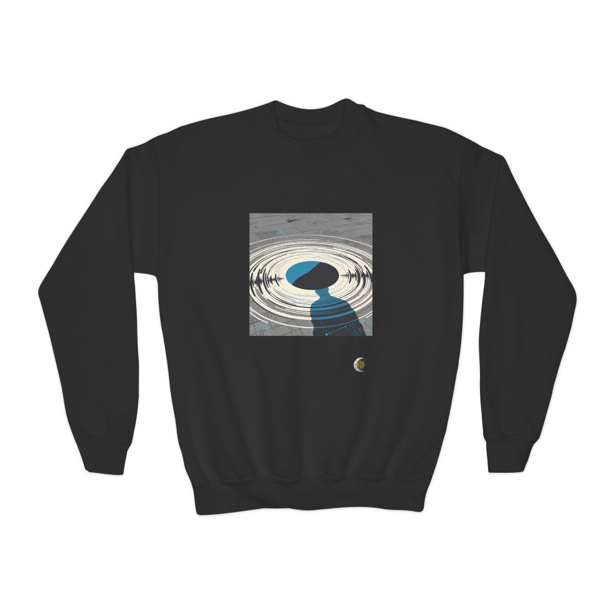 HD Echo Circuit Youth Crewneck Sweatshirt