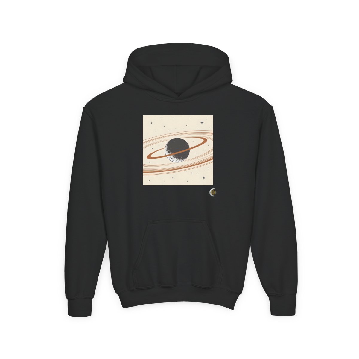 HD Copper Moon Rings Youth Heavy Blend Hooded Sweatshirt
