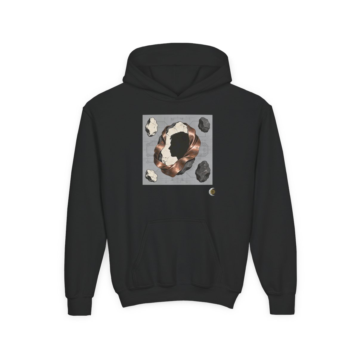 HD Copperstone Silhouette Youth Heavy Blend Hooded Sweatshirt