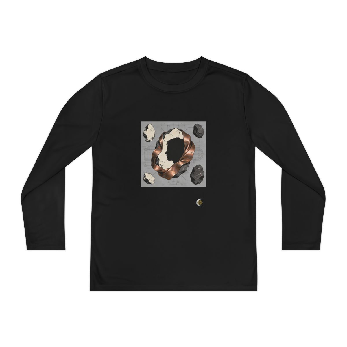HD Copperstone Silhouette Youth Long Sleeve Competitor Tee