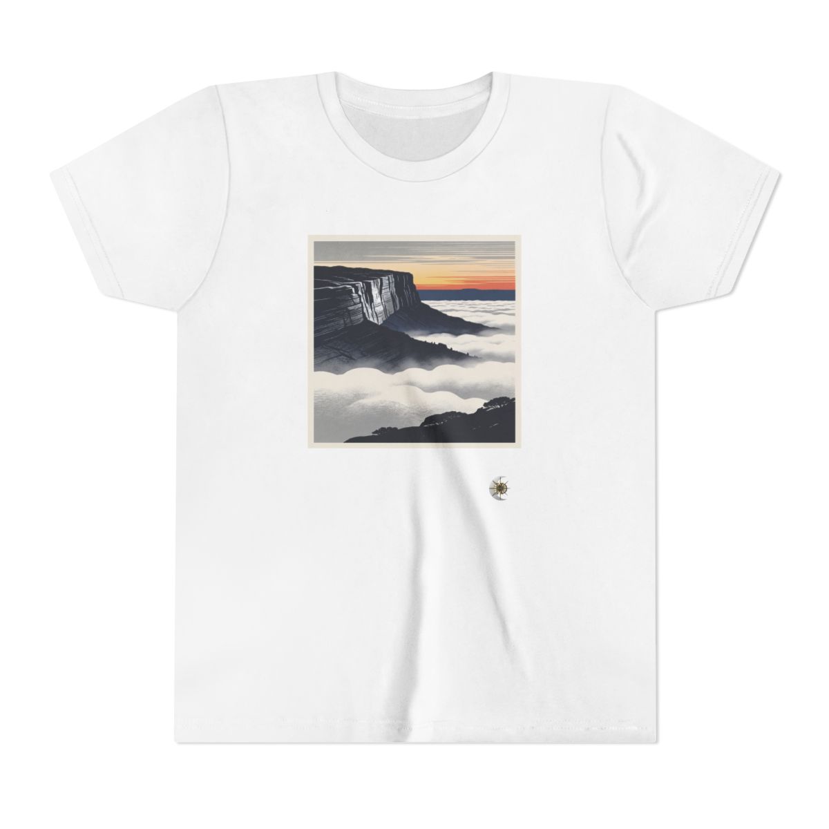 HD Cloudsea Cliffs Youth Short Sleeve Tee