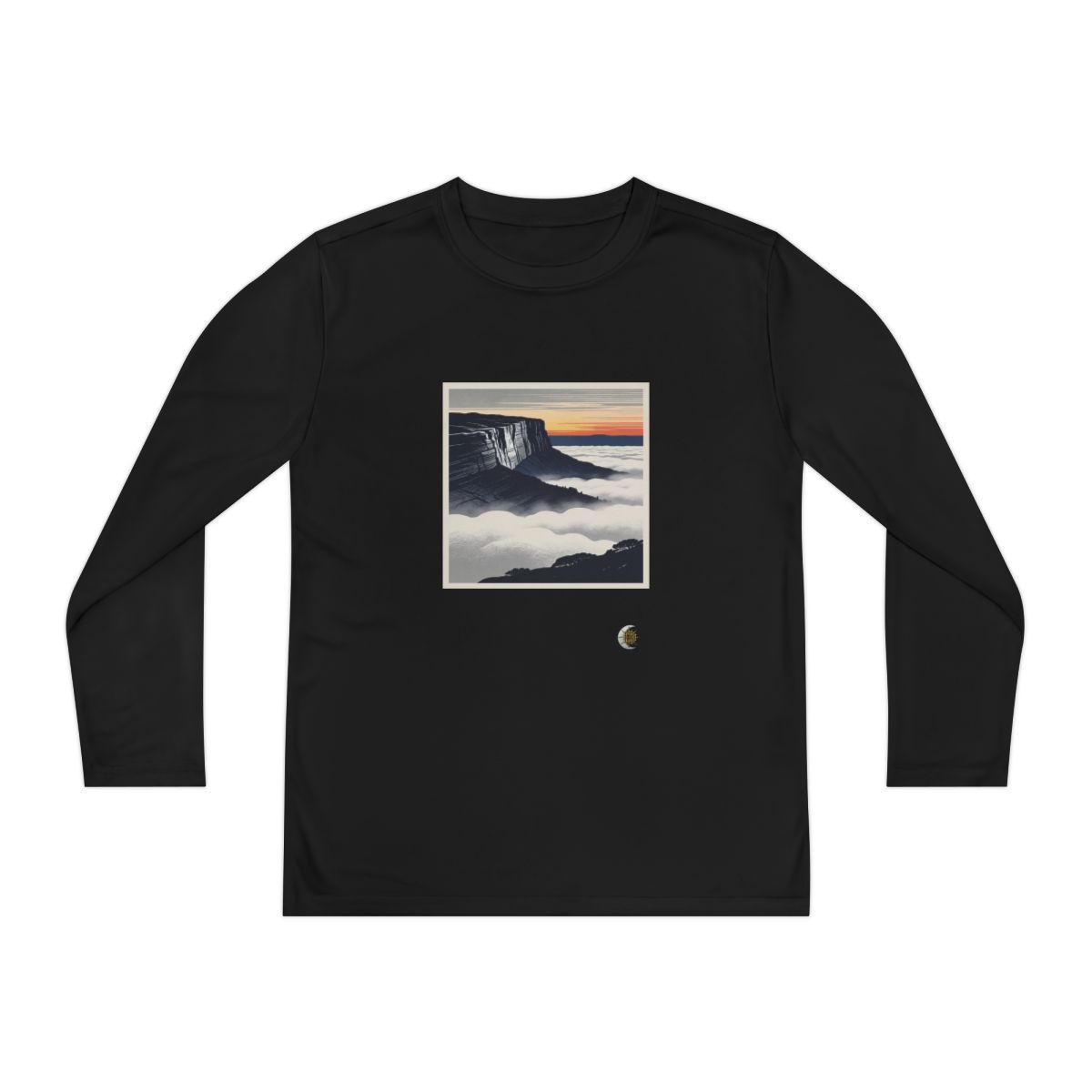 HD Cloudsea Cliffs Youth Long Sleeve Competitor Tee