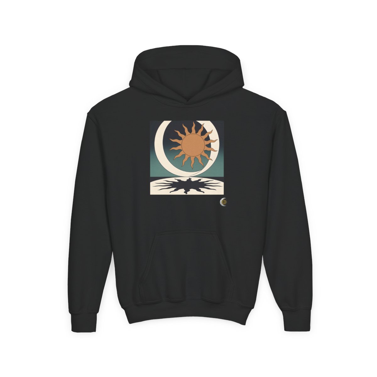 HD Sunshadow Crescent Youth Heavy Blend Hooded Sweatshirt