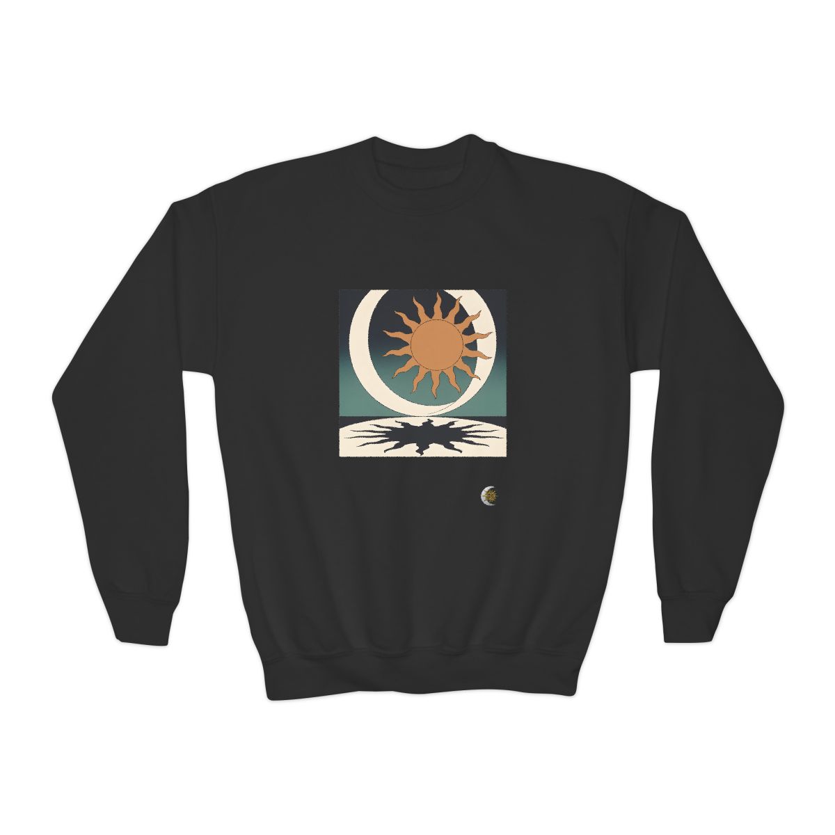HD Sunshadow Crescent Youth Crewneck Sweatshirt