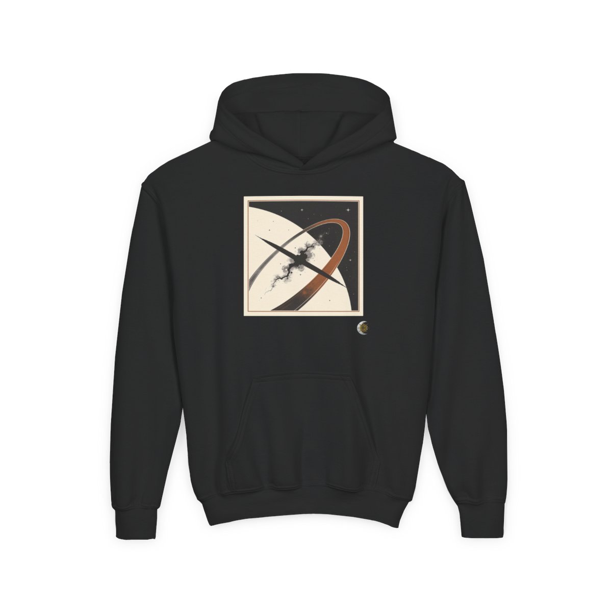 HD Obsidian Orbit Youth Heavy Blend Hooded Sweatshirt