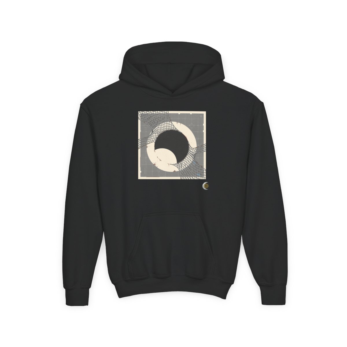 HD Silver Mesh Eclipse Youth Heavy Blend Hooded Sweatshirt