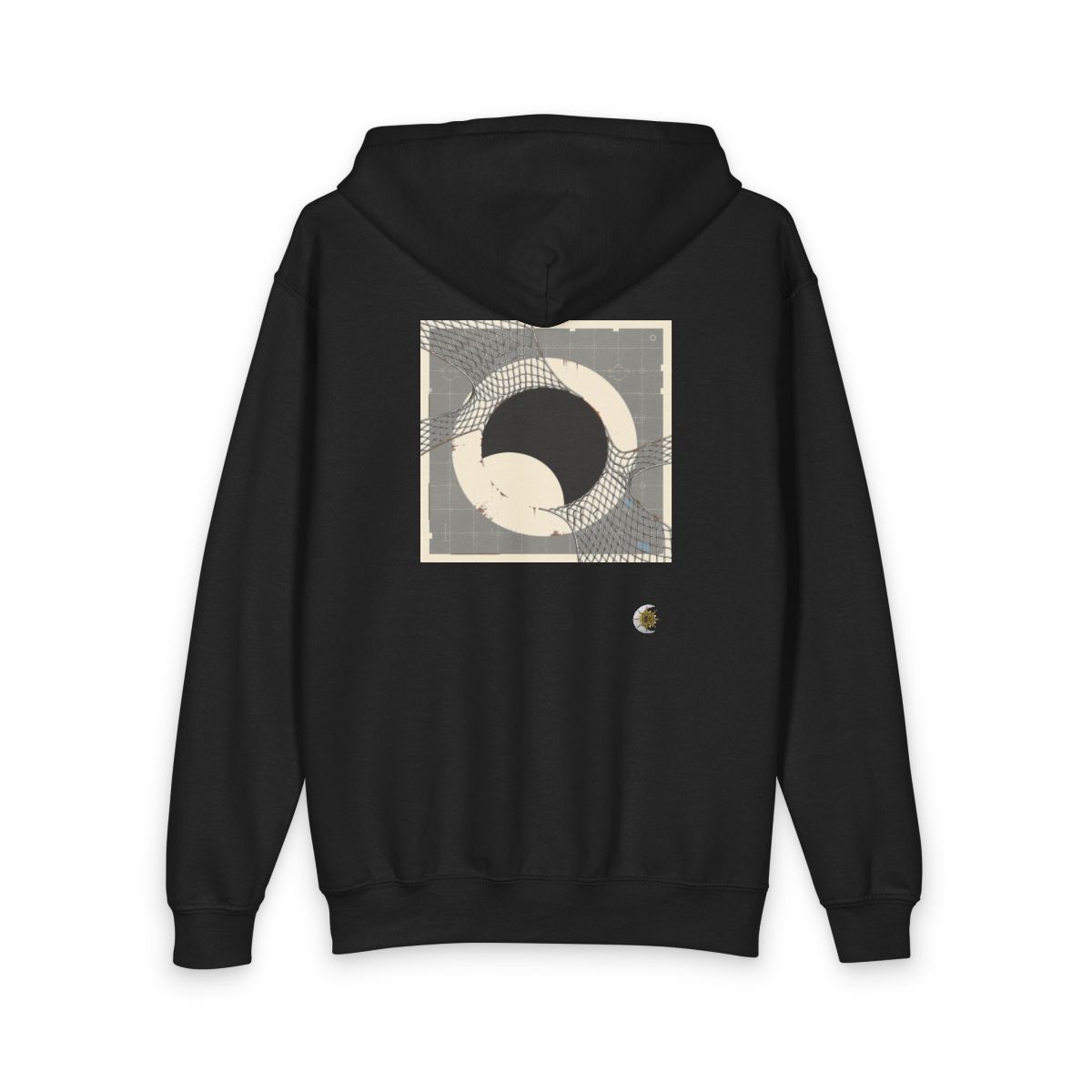 HD Silver Mesh Eclipse Youth Heavy Blend Zipped Hoodie