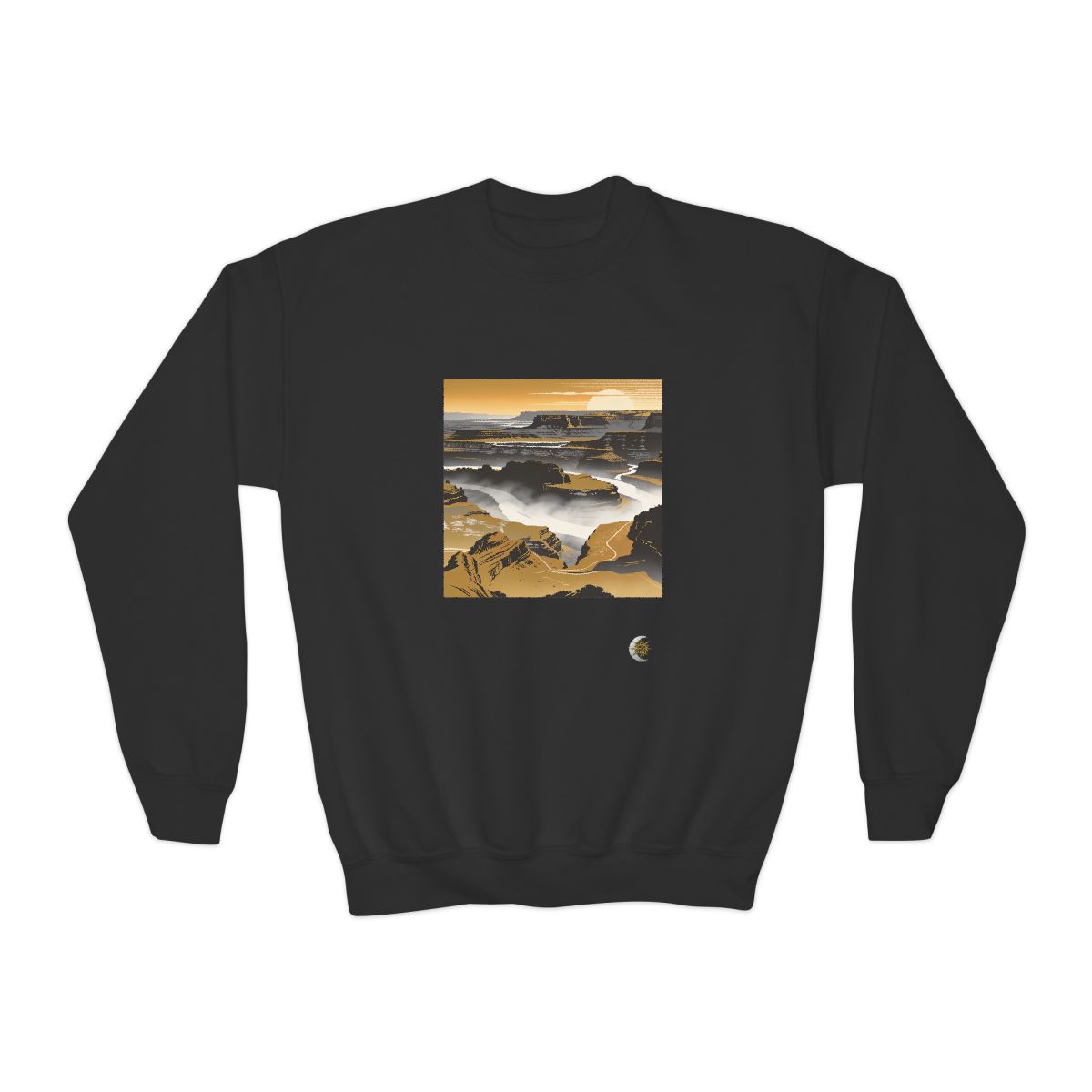 HD Golden Canyon Mist Youth Crewneck Sweatshirt